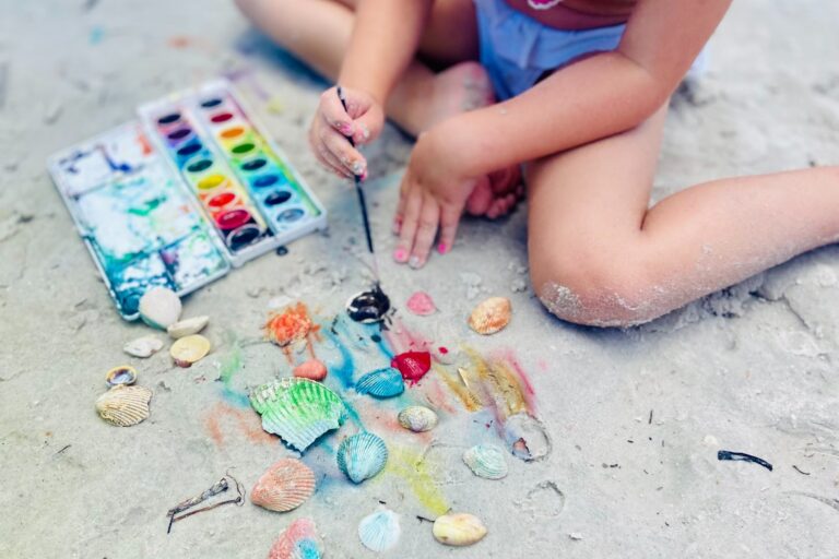 Seashell Watercolor Painting (The Best Beach Activity for Kids!)