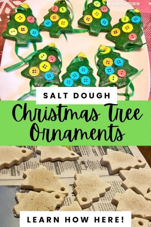 pinterest pin for salt dough christmas tree ornaments