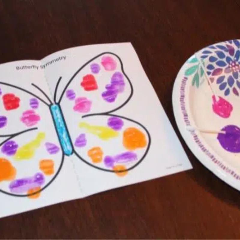 symmetry butterfly painting