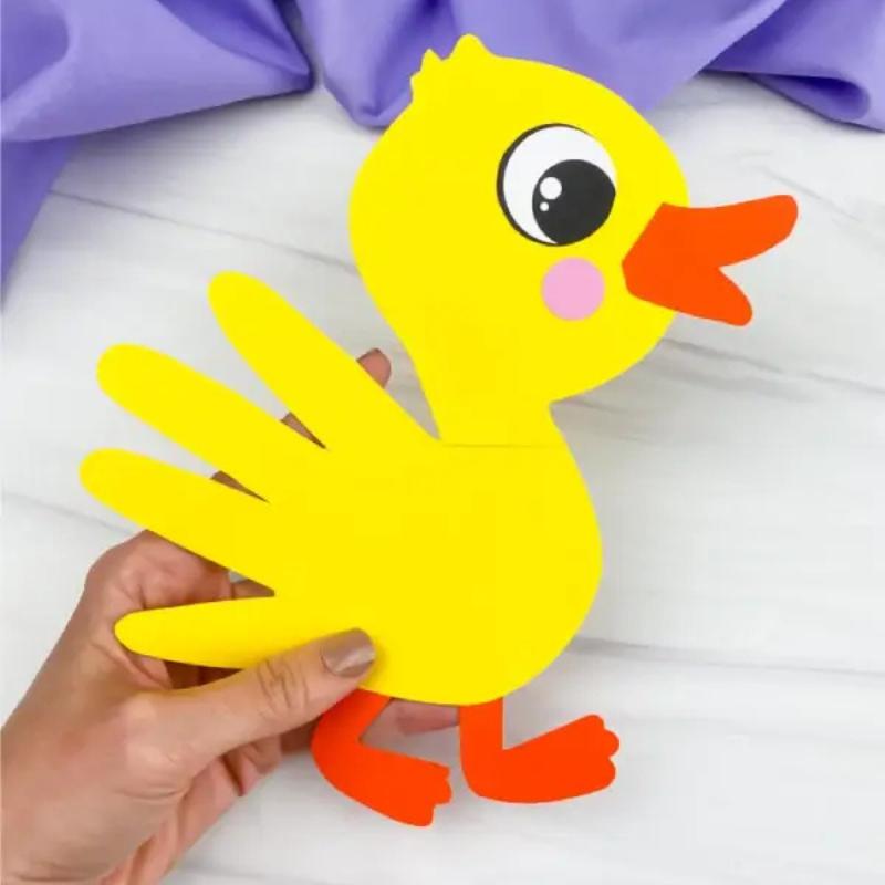 duck handprint craft