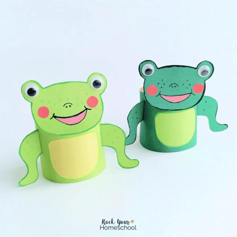 frog toilet paper roll craft