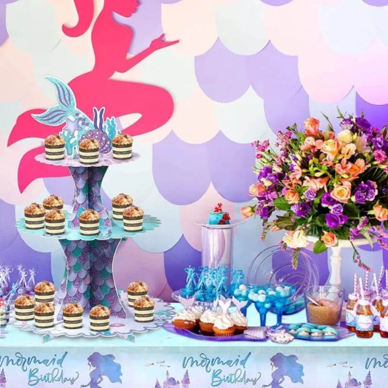 mermaid themed party food and decor