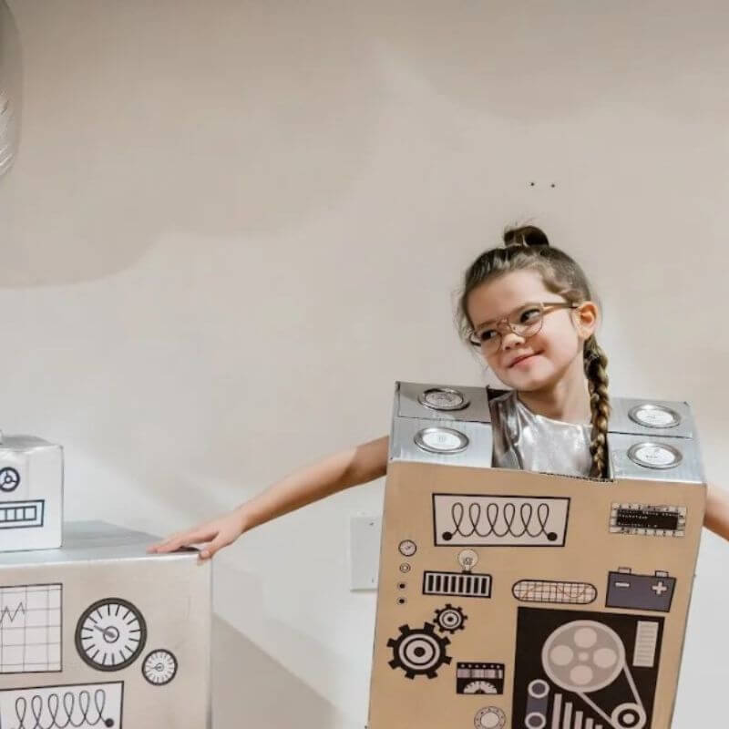 girl in robot costume